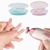 Set de Pulidor de Unas de Bebes Set de Manicura Rosa