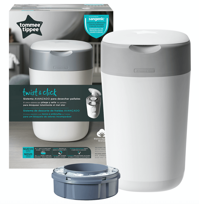 Tacho para Pañales Twist & Click Blanco Tommee Tippee