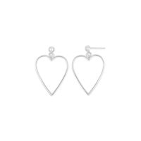 Aretes Baliq Corazón Plata 925