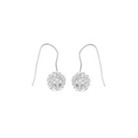Aretes Baliq Esfera En Plata 925