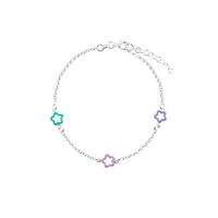 Pulsera Baliq Flores Niña Plata 925