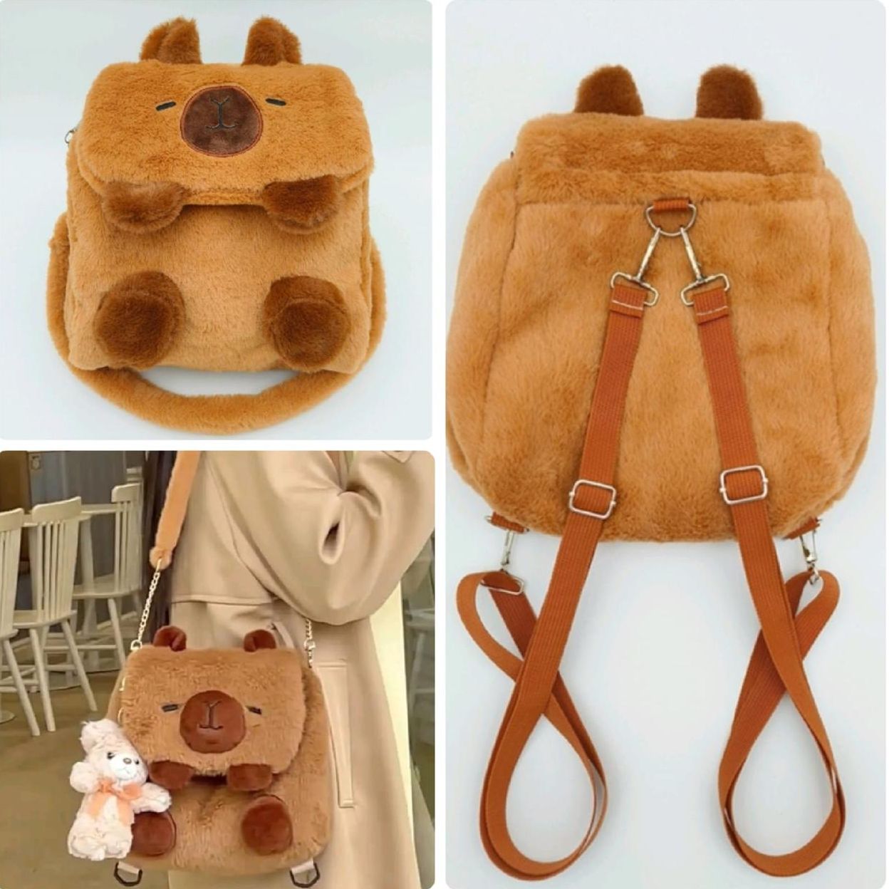 Mochila/carterita capibara (MUNDO ELECTRONICO)
