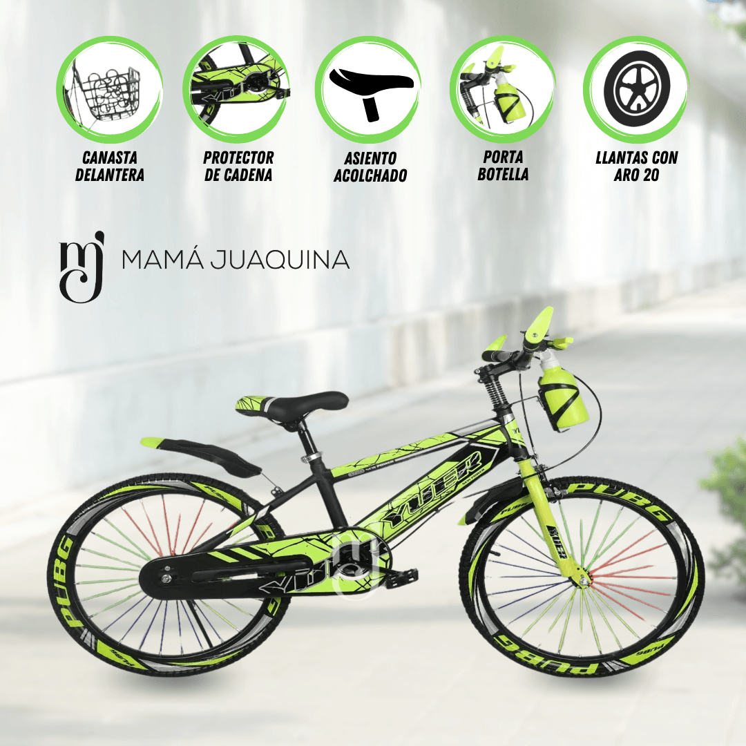 Bicicleta Aro 20 «ASHVIN» Verde