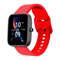 Correa Ardav Compatible Con Amazfit Bip 3/Bip 3 Pro Hebilla Rojo