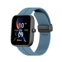 Correa Ardav Compatible Con Amazfit Bip 3 Pro Magnético Azul Acero