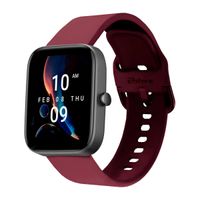 Correa Ardav Compatible Con Amazfit Bip 3/Bip 3 Pro Broche Vino Rojo