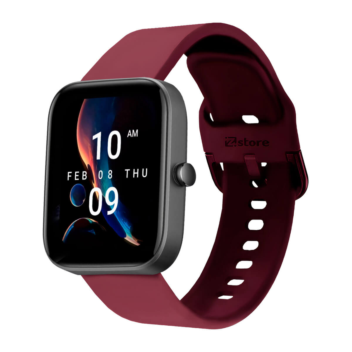 Correa Ardav Compatible Con Amazfit Bip 3/Bip 3 Pro Broche Vino Rojo