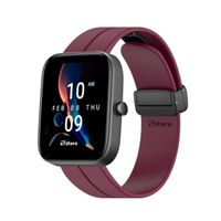 Correa Ardav Compatible Con Amazfit Bip 3 Pro Magnético Vino