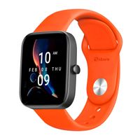 Correa Ardav Compatible Con Amazfit Bip 3/Bip 3 Pro Broche Naranja