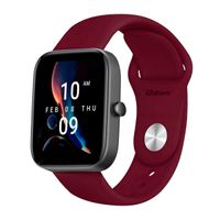 Correa Ardav Compatible Con Amazfit Bip 3/Bip 3 Pro Broche Vino