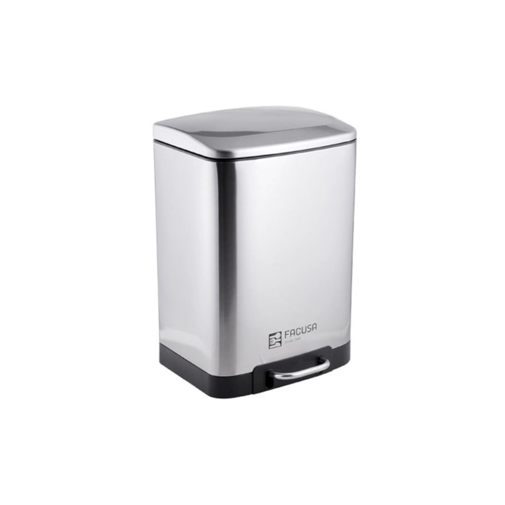 Papelera de Acero Inoxidable de 3 Litros con Pedal (18 x 16.5 x 26 cm) (MUNDO ELECTRONICO)