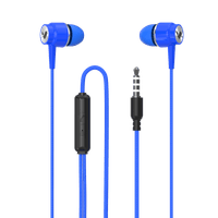 Audífono de Cable Azul Basic