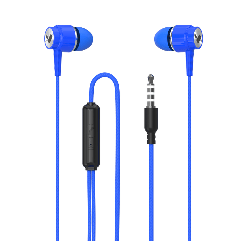 Audífono de Cable Azul Basic