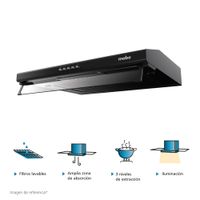 Campana Extractora CMU6020PB0 Negro