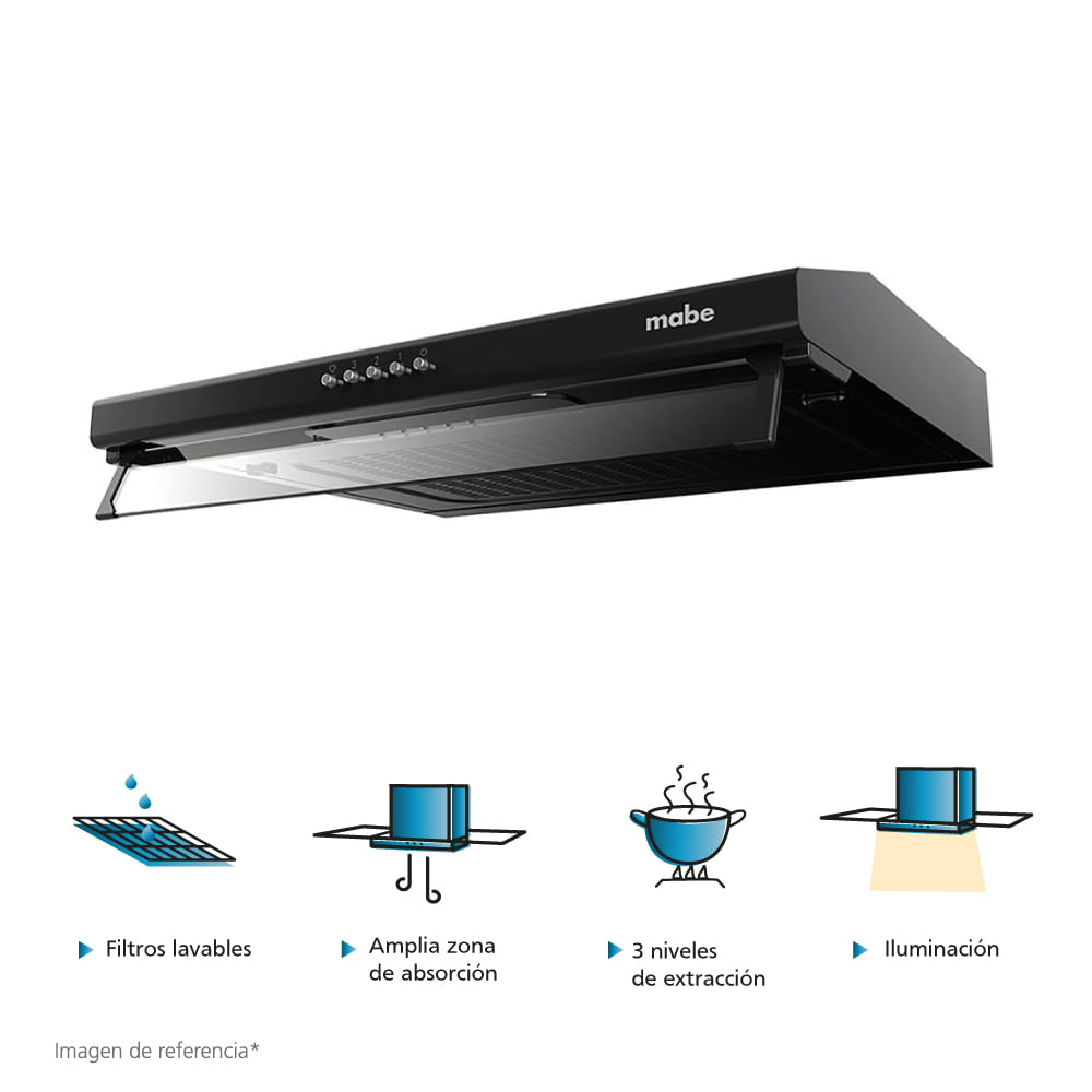 Campana Extractora CMU6020PB0 Negro