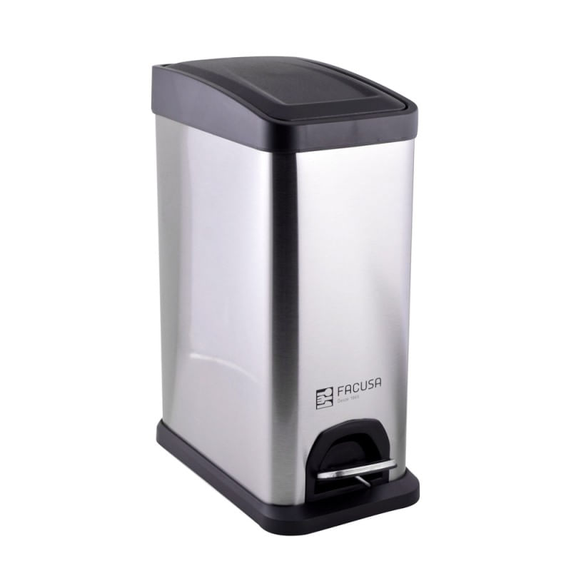 Papelera Selecto 15LT Acero Inoxidable con Pedal FACUSA-EYH