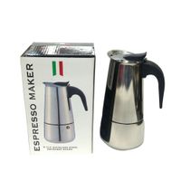 Cafetera Italiana P9 Tazas Acero Inoxidable Espresso Maker