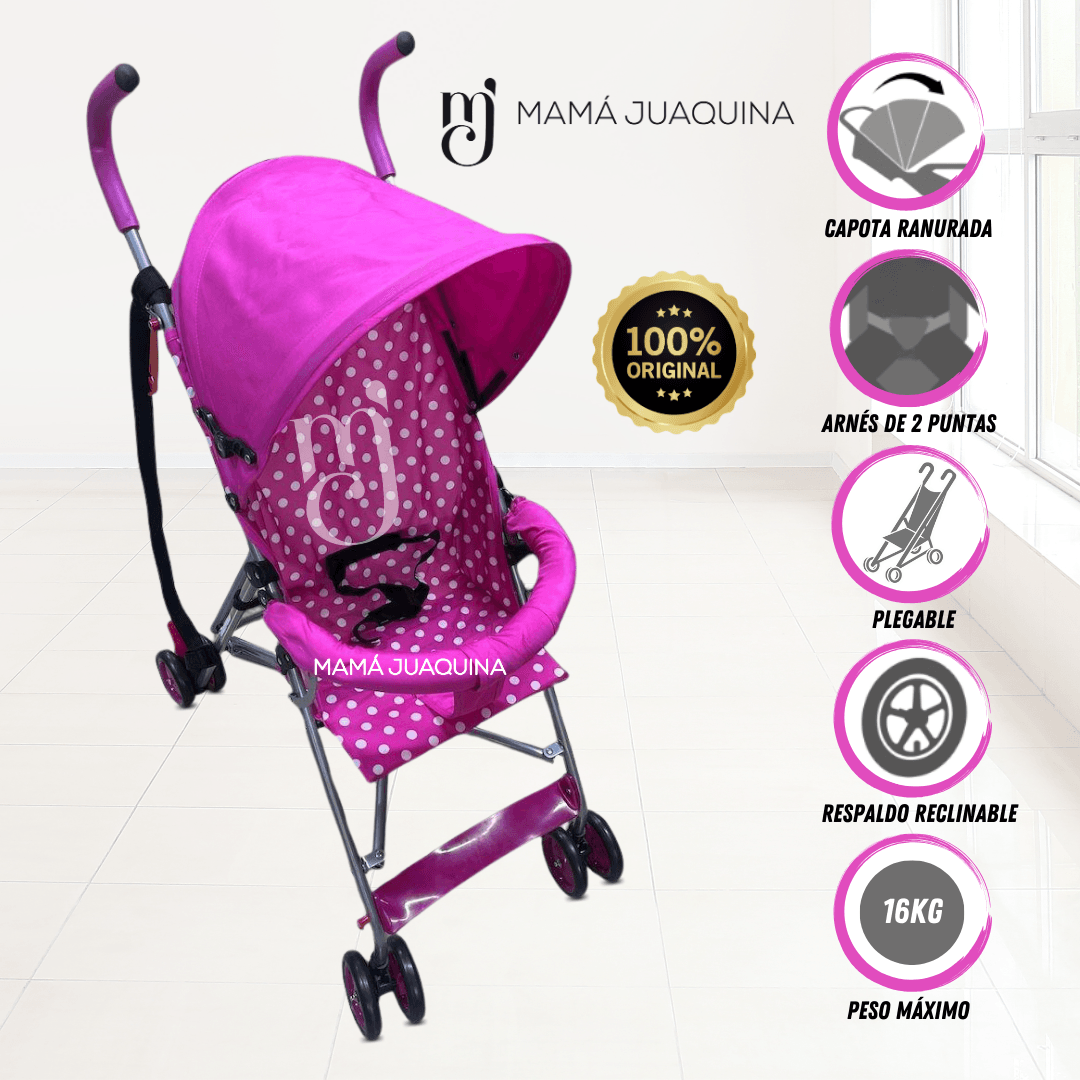 Coche Bastón «HASEL» Fucsia