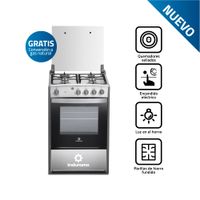 Cocina de 24? con Encendido Eléctrico y Quemadores Sellados - Horno con Luz y Sistema Cortagas VIENA
