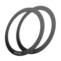 Pack de 2 anillos magnéticos de metal, baseus, negro