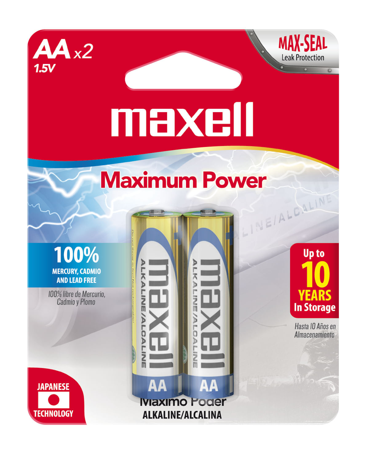 Pilas Pack x 2 AA Maxell