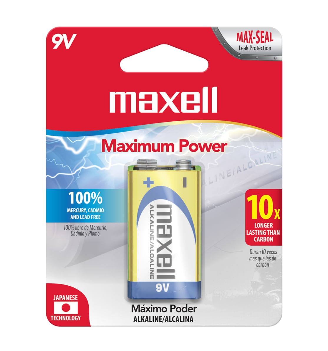 Batería 9V Maxell