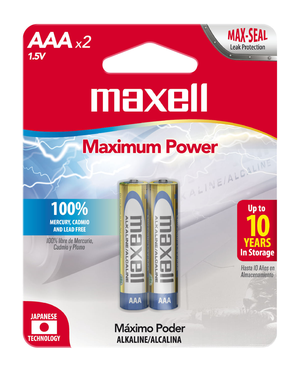 Pilas Pack x 2 AAA Maxell