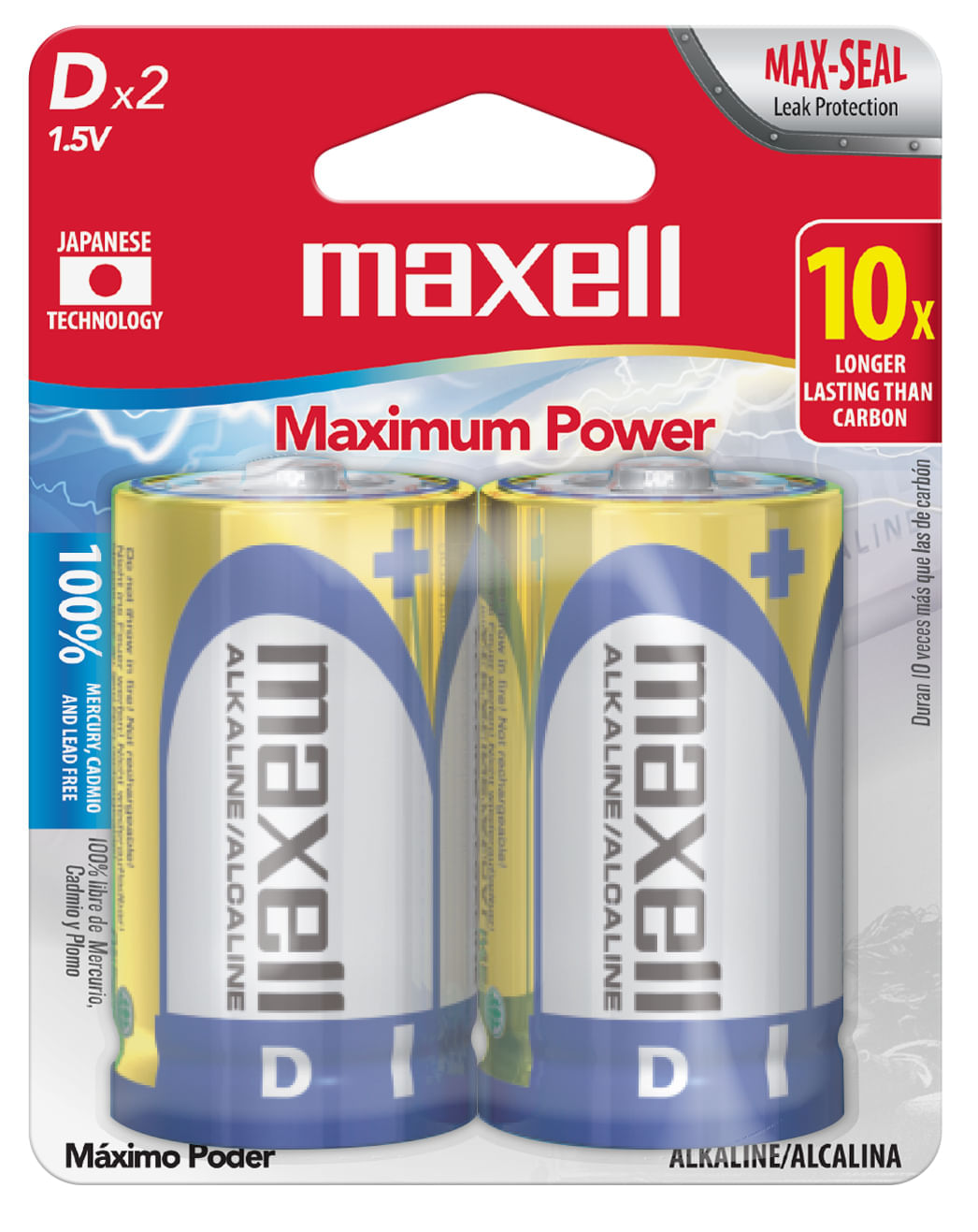 Pilas Pack x 2 D Maxell