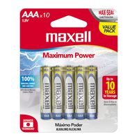 Pilas Pack x 10 AAA Maxell