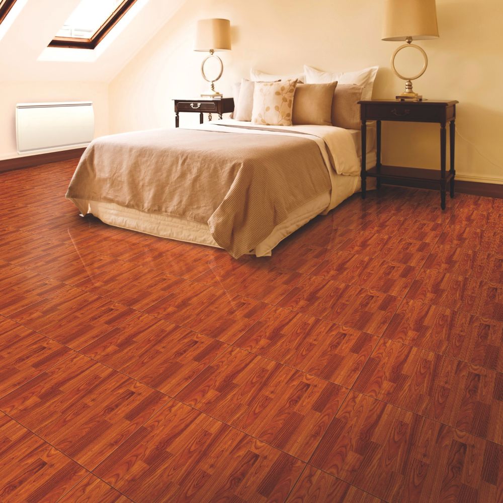 Piso Cerámico Maderado Kiarita Caramelo 45x45cm 2.29m2 San Lorenzo