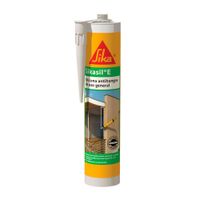Silicona antihongos para puertas y ventanas Sikasil E Gris 280ml