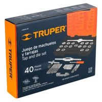 Juego machos y tarrajas saca roscas, 40 piezas  - TRUPER