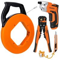 Wincha Pasacables 15m destornillador inalámbrico pelacable PROFESIONAL