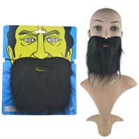 Barba falsa negra disfraz Halloween