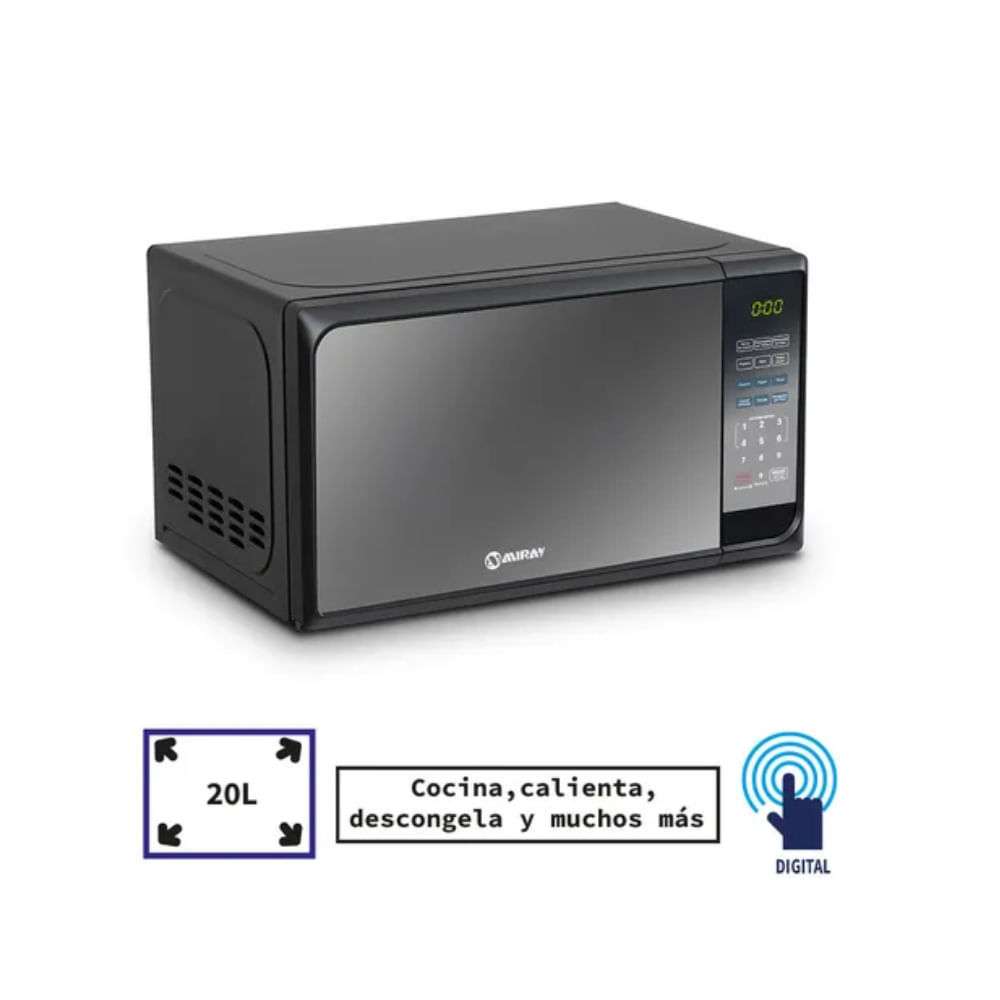 Horno Microondas Miray HMM-20N: Eficiencia y Versatilidad en tu Cocina (MUNDO ELECTRONICO)