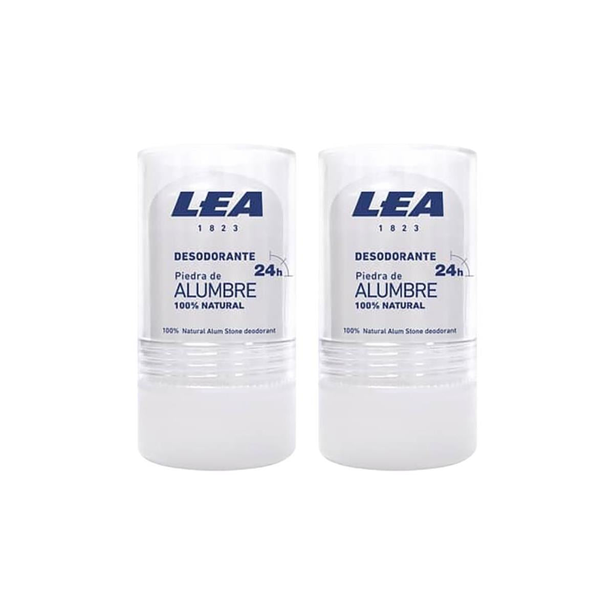 Desodorante Piedra de Alumbre 100% Natural Lea 120Gr 2 Unidades