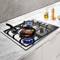 Encimera Acero Inoxidable Sole A Gas 58cm SOLCO036 (MUNDO ELECTRONICO)
