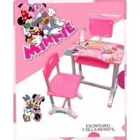 Escritorio para Niños Ergonomico con Lampara Led - Minnie Mouse