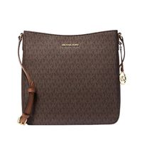 Cartera Crossbody Michael Kors Jet Set Travel Large Logo Messenger - Marron
