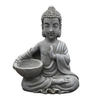 Estatua Decorativa Buda sentado con cuenco - 19 cm