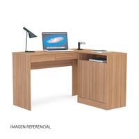 Escritorio en L Portugal Madera/MDP Castaño Politorno - Resistencia 15kg