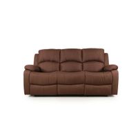 Sillon Reclinable Pietro 3 Cuerpos Marron