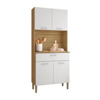 Mueble Alacena de Cocina Orion 74cm MDP Blanco Naranja