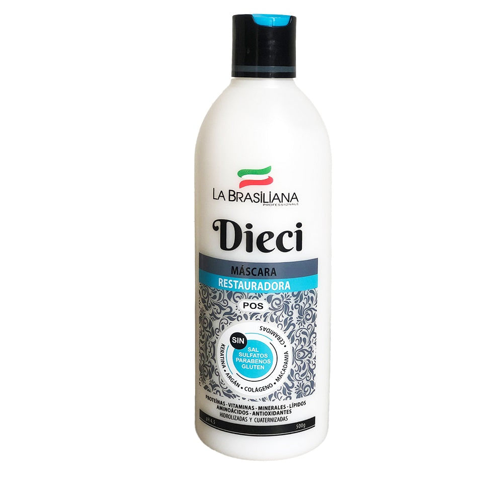 Mascara Reconstrutora Dieci Pos La Brasiliana 500Gr