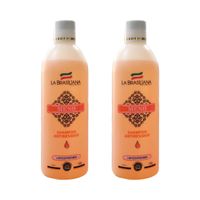 Shampoo Antiresiduo Limpieza Profunda La Brasiliana 500Gr 2 Unid