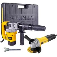 Martillo Demoledor SDS Max 1010W + Amoladora 4 1/2"" 750W Stanley SHM5K-K4
