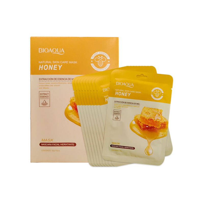 Mascarilla Natural De Miel 10Pcs Bioaqua 30Gr