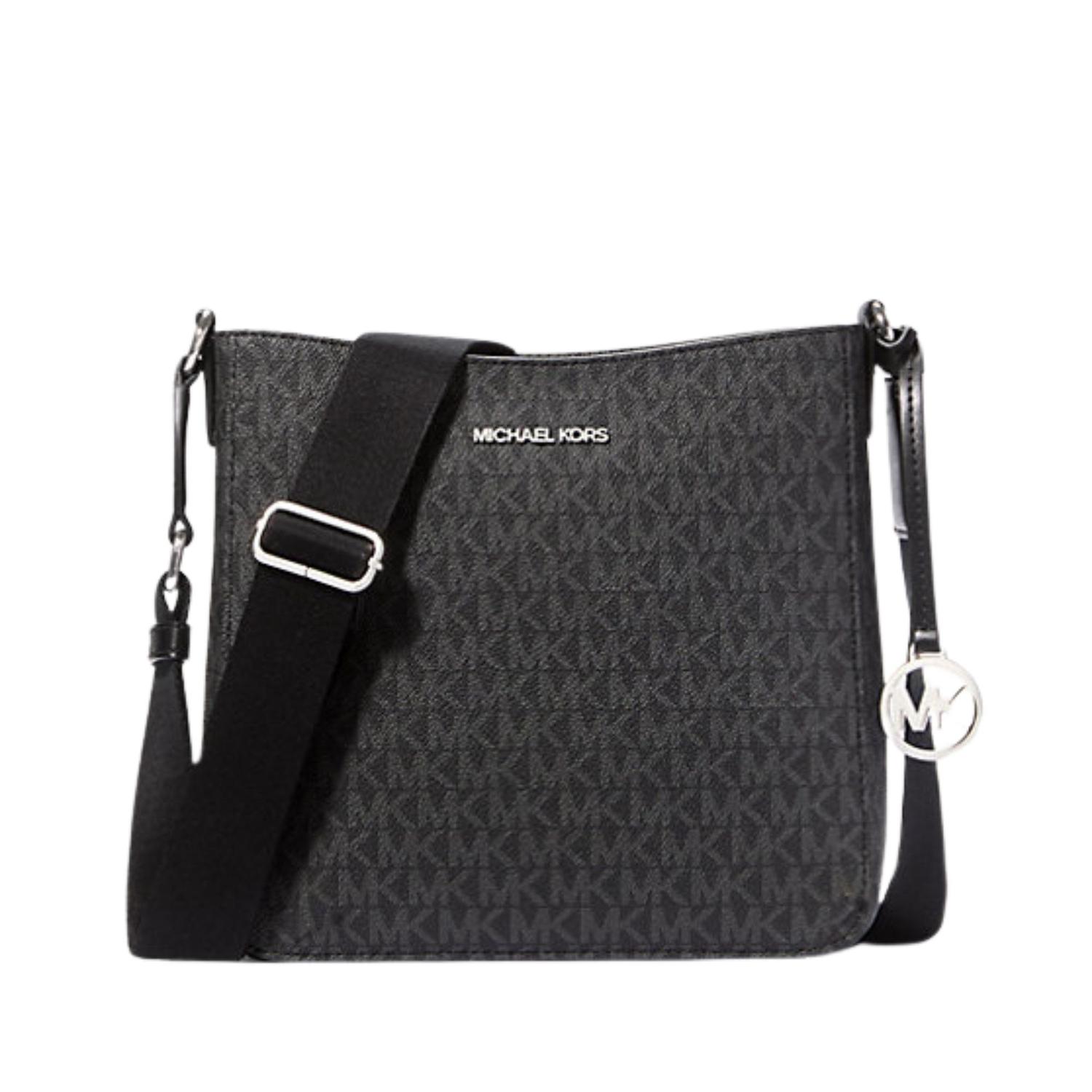 Cartera Crossbody Michael Kors Large Logo Messenger - Negro