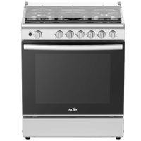 Cocina de Pie a Gas SOLE 5 Quemadores NIZA GLP COSOL036 Silver