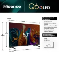TV Hisense QLED 50"" UHD 4K 50Q6N Google TV (2024) (oferta)